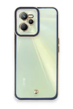 Newface Realme C35 Kılıf Liva Lens Silikon - Mavi