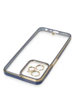 Newface Realme C35 Kılıf Liva Lens Silikon - Mavi - Görsel 4