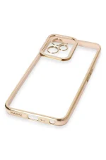 Newface Realme C35 Kılıf Liva Lens Silikon - Pudra - Görsel 5