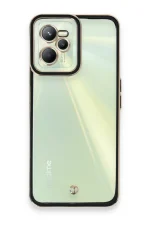 Newface Realme C35 Kılıf Liva Lens Silikon - Siyah