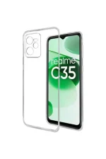 Newface Realme C35 Kılıf Lüx Şeffaf Silikon - Görsel 2