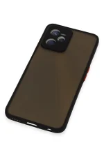 Newface Realme C35 Kılıf Montreal Silikon Kapak - Siyah - Görsel 4