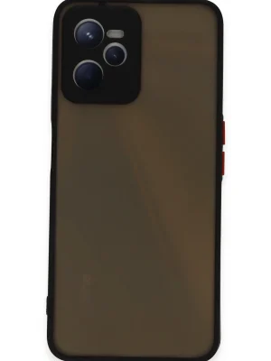 Newface Realme C35 Kılıf Montreal Silikon Kapak - Siyah
