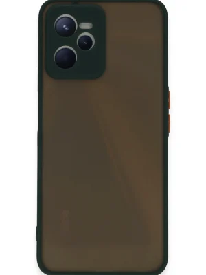 Newface Realme C35 Kılıf Montreal Silikon Kapak - Yeşil