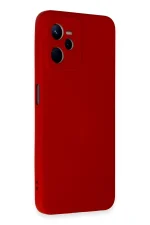 Newface Realme C35 Kılıf Nano içi Kadife Silikon - Kırmızı - Görsel 2