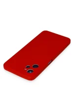 Newface Realme C35 Kılıf Nano içi Kadife Silikon - Kırmızı - Görsel 3