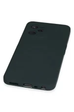 Newface Realme C35 Kılıf Nano içi Kadife Silikon - Koyu Yeşil - Görsel 4