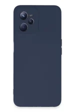 Newface Realme C35 Kılıf Nano içi Kadife Silikon - Lacivert