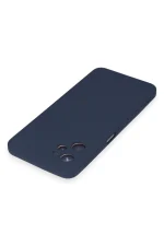 Newface Realme C35 Kılıf Nano içi Kadife Silikon - Lacivert - Görsel 3