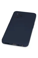 Newface Realme C35 Kılıf Nano içi Kadife Silikon - Lacivert - Görsel 4