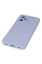 Newface Realme C35 Kılıf Nano içi Kadife Silikon - Lila - Görsel 4