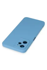 Newface Realme C35 Kılıf Nano içi Kadife Silikon - Mavi - Görsel 3
