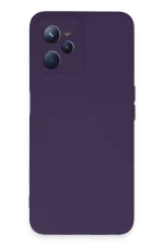 Newface Realme C35 Kılıf Nano içi Kadife Silikon - Mor