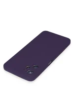 Newface Realme C35 Kılıf Nano içi Kadife Silikon - Mor - Görsel 3