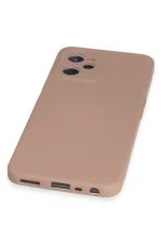 Newface Realme C35 Kılıf Nano içi Kadife Silikon - Pudra - Görsel 4