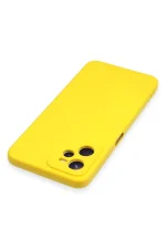 Newface Realme C35 Kılıf Nano içi Kadife Silikon - Sarı - Görsel 3