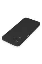 Newface Realme C35 Kılıf Nano içi Kadife Silikon - Siyah - Görsel 3