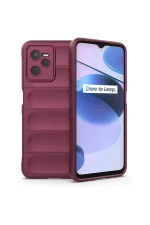 Newface Realme C35 Kılıf Optimum Silikon - Bordo