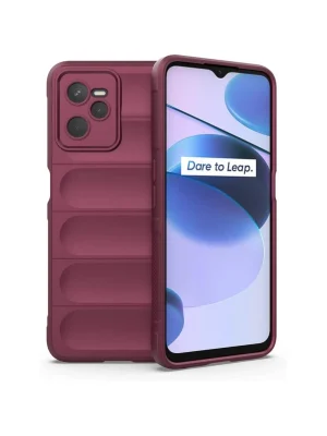 Newface Realme C35 Kılıf Optimum Silikon - Bordo