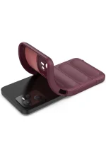 Newface Realme C35 Kılıf Optimum Silikon - Bordo - Görsel 5