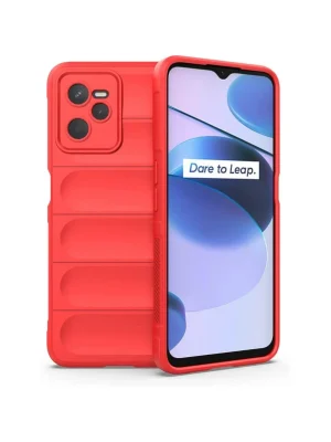 Newface Realme C35 Kılıf Optimum Silikon - Kırmızı