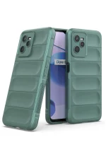 Newface Realme C35 Kılıf Optimum Silikon - Koyu Yeşil - Görsel 2