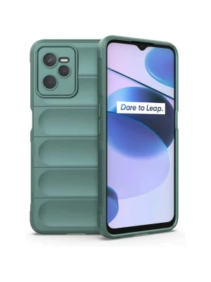 Newface Realme C35 Kılıf Optimum Silikon - Koyu Yeşil