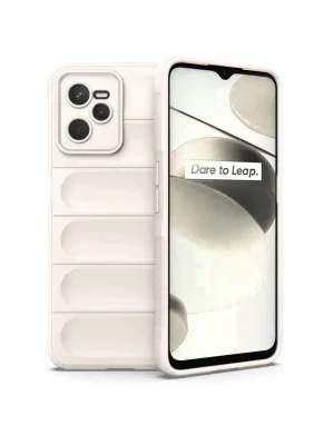 Newface Realme C35 Kılıf Optimum Silikon - Krem