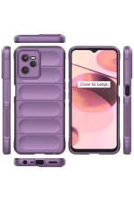 Newface Realme C35 Kılıf Optimum Silikon - Mor - Görsel 3