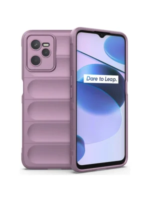 Newface Realme C35 Kılıf Optimum Silikon - Mor