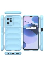 Newface Realme C35 Kılıf Optimum Silikon - Sky Blue - Görsel 3