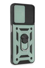 Newface Realme C35 Kılıf Pars Lens Yüzüklü Silikon - Yeşil - Görsel 2