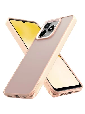 Newface Realme C53 Kılıf Elegant Kapak - Pudra