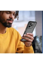 Newface Realme C53 Kılıf Elegant Kapak - Titan Gri - Görsel 3