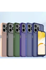 Newface Realme C53 Kılıf Elegant Kapak - Titan Gri - Görsel 4