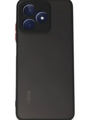 Newface Realme C53 Kılıf Montreal Silikon Kapak - Siyah