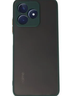 Newface Realme C53 Kılıf Montreal Silikon Kapak - Yeşil