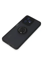 Newface Realme C53 Kılıf Montreal Yüzüklü Silikon Kapak - Siyah - Görsel 5