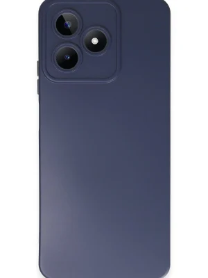 Newface Realme C53 Kılıf Nano içi Kadife Silikon - Lacivert