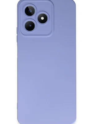 Newface Realme C53 Kılıf Nano içi Kadife Silikon - Lila