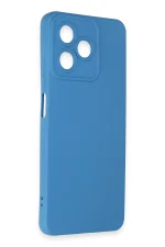 Newface Realme C53 Kılıf Nano içi Kadife Silikon - Mavi - Görsel 2
