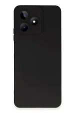 Newface Realme C53 Kılıf Nano içi Kadife Silikon - Siyah