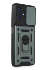 Newface Realme C53 Kılıf Pars Lens Yüzüklü Silikon - Yeşil - Görsel 2