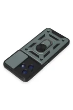 Newface Realme C53 Kılıf Pars Lens Yüzüklü Silikon - Yeşil - Görsel 3