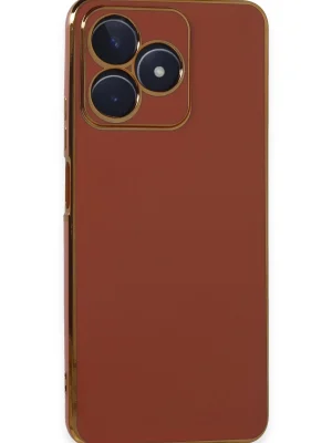 Newface Realme C53 Kılıf Volet Silikon - Kırmızı