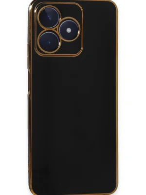 Newface Realme C53 Kılıf Volet Silikon - Siyah