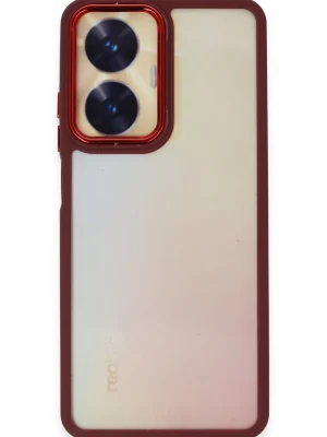 Newface Realme C55 Kılıf Dora Kapak - Kırmızı