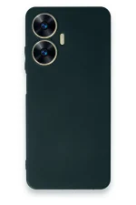 Newface Realme C55 Kılıf First Silikon - Koyu Yeşil
