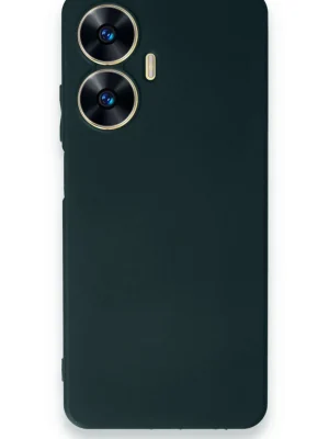 Newface Realme C55 Kılıf First Silikon - Koyu Yeşil