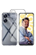 Newface Realme C55 Kılıf Lüx Şeffaf Silikon - Görsel 2